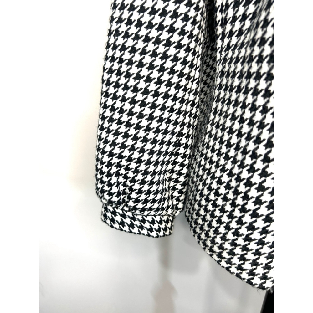 Women's Nygard Black & White Houndstooth Blazer Petite oversized collar Size 16 - Picture 7 of 10